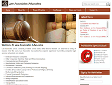Tablet Screenshot of lawassociates.co.tz